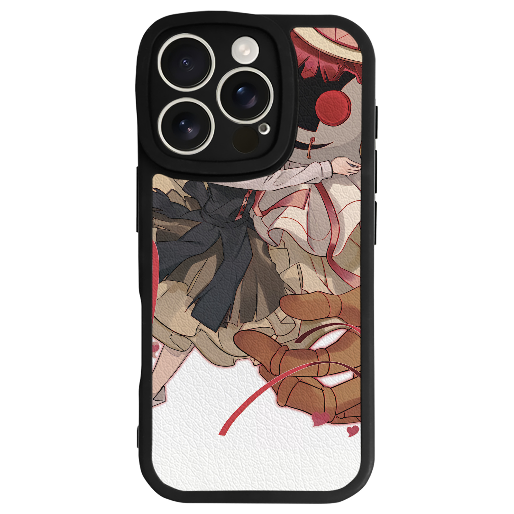（画像用） 文豪ストレイドッグス Bungo Stray Dogs 【iPhone 16シリーズ対応】シリコンスマホケース（レザー調） 材質：シリコン